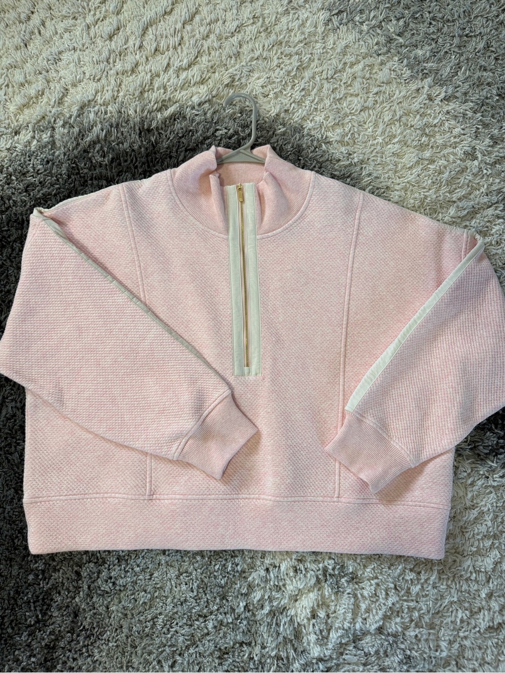 Calia Pink Half-Zip Pullover Sweater